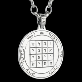 I said First and Third Pentacle consecrated to Saturn in Silver 3 Cm 12 Gr 44 Seals of Solomon Art 1956 - Bricks Masons