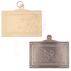 19th Degree Scottish Rite Breastplate - Gold & Antique Silver Plated