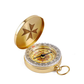 The Order Of Saint Lazarus Navigational Compass - Gold Plating With Personalization