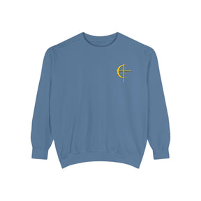 Council of Crusaders Sweatshirt - Embroidered Crusader Cross Chest Crest - Bricks Masons