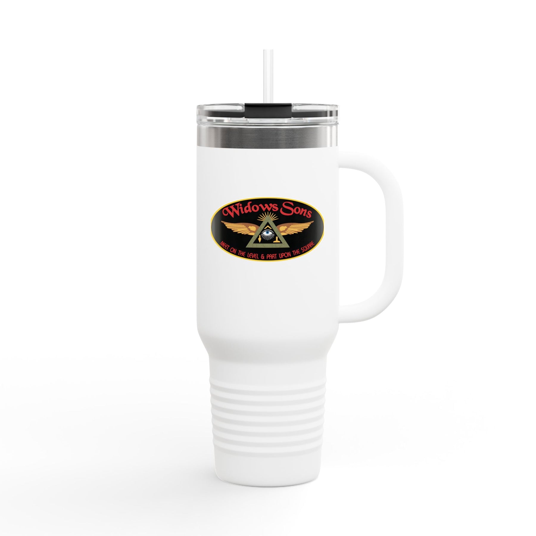 Widows Sons Ringneck Tumbler - Black Stainless Steel & Insulated - Bricks Masons