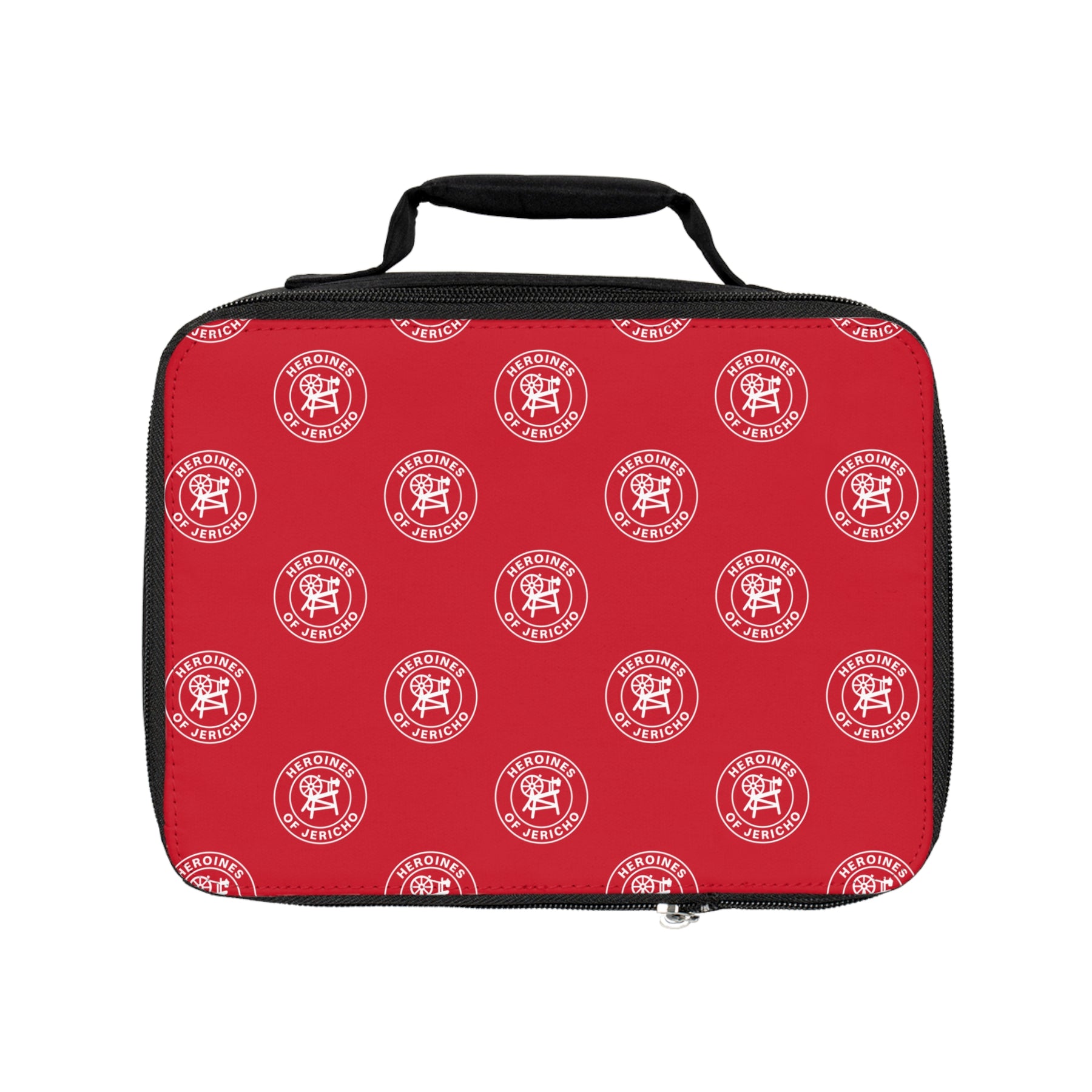 Heroines of Jericho Lunch Bag - Red & White Fully Insulated - Bricks Masons