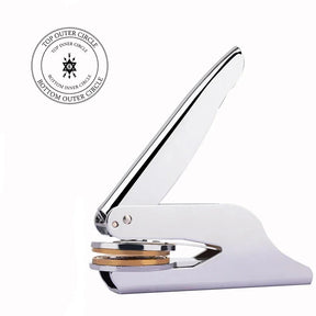 Order of the Secret Monitor Pocket Seal Press - Silver Color With Customizable Stamp - Bricks Masons