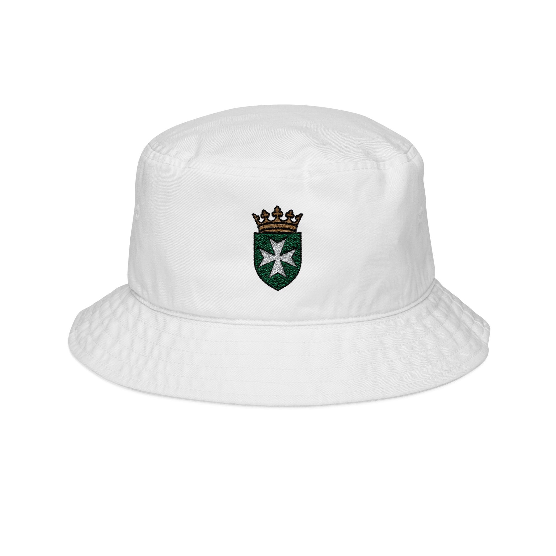 Order of Saint Lazarus Bucket Hat - Embroidered Crowned Shielded Cross