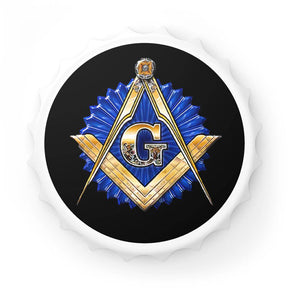 Master Mason Blue Lodge Bottle Opener - Golden Square & Compass G