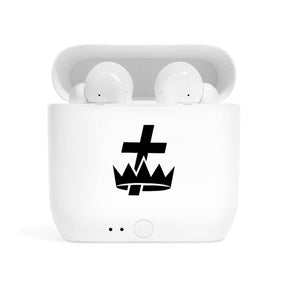 Knights Templar Commandery Earbud - White