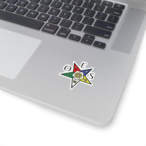 OES Sticker Decal - Kiss-Cut Colorful OES Star - Bricks Masons