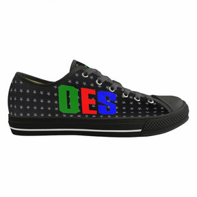 OES Sneakers - Black with Printed OES Letters - Bricks Masons