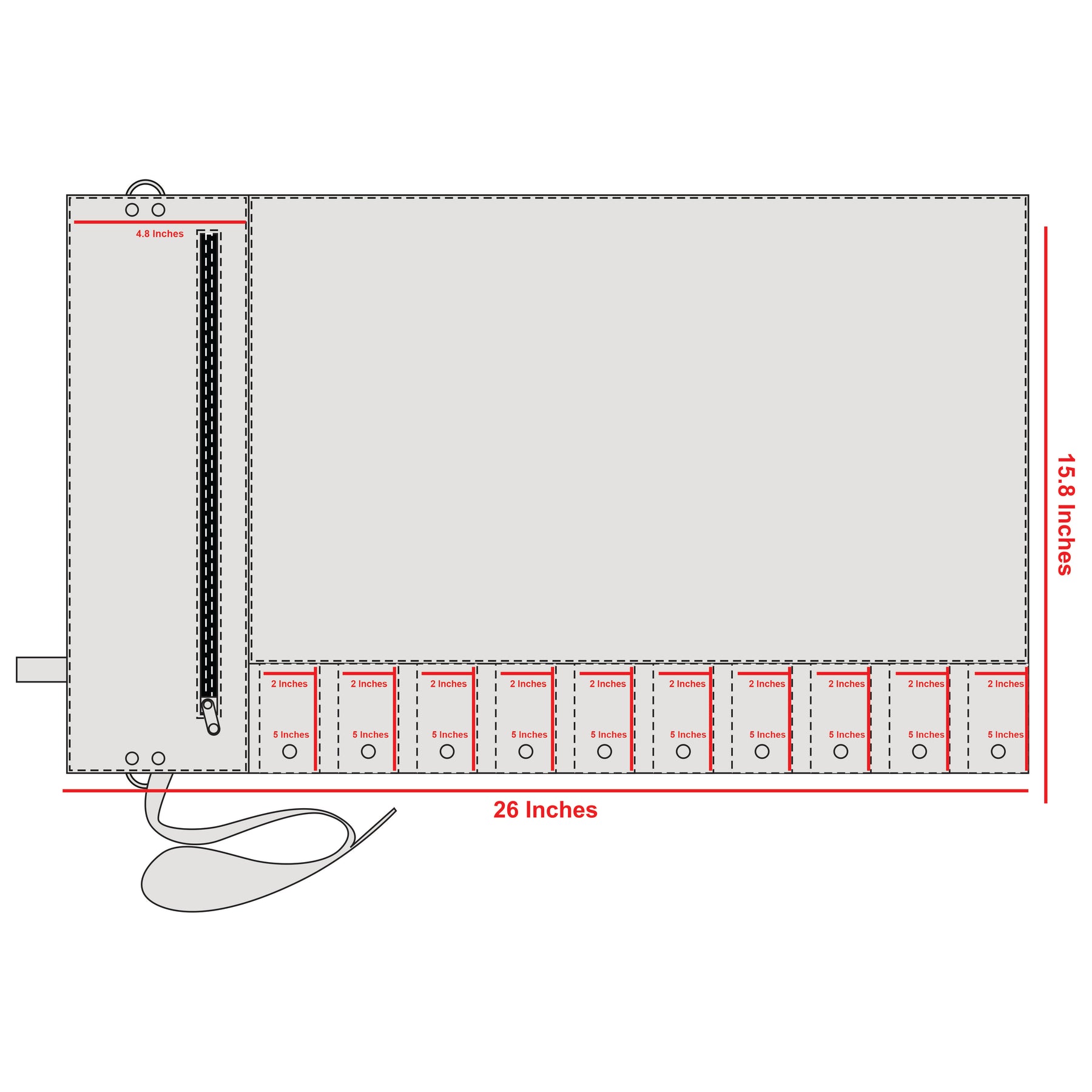 Professional 10-Pocket Leather Knife Roll (3) - Bricks Masons