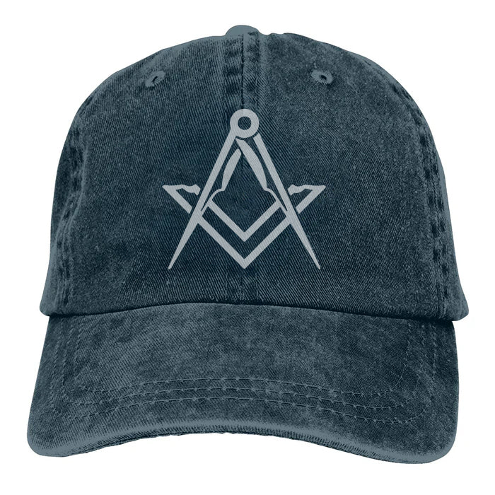 Master Mason Blue Lodge Baseball Cap - Various Colors - Bricks Masons