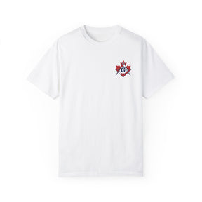 Master Mason Blue Lodge Canada Jurisdiction T-Shirt - Garment-Dyed Tee - Bricks Masons