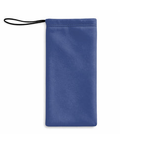 Master Mason Blue Lodge Glasses Case - Blue Microfiber With White Square & Compass G