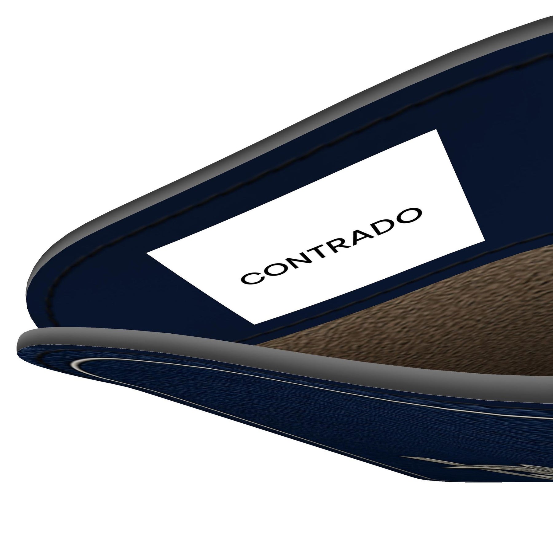 Master Mason Blue Lodge Glasses Case - Blue Nappa Leather With Silver Square & Compass G