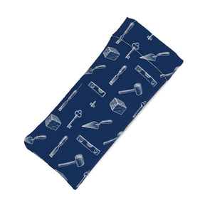 Master Mason Blue Lodge Glasses Case - Blue Soft Neoprene With Masonic Working Tools