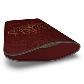 Master Mason Blue Lodge Glasses Case - Burgundy Nappa Leather To See Is To Know