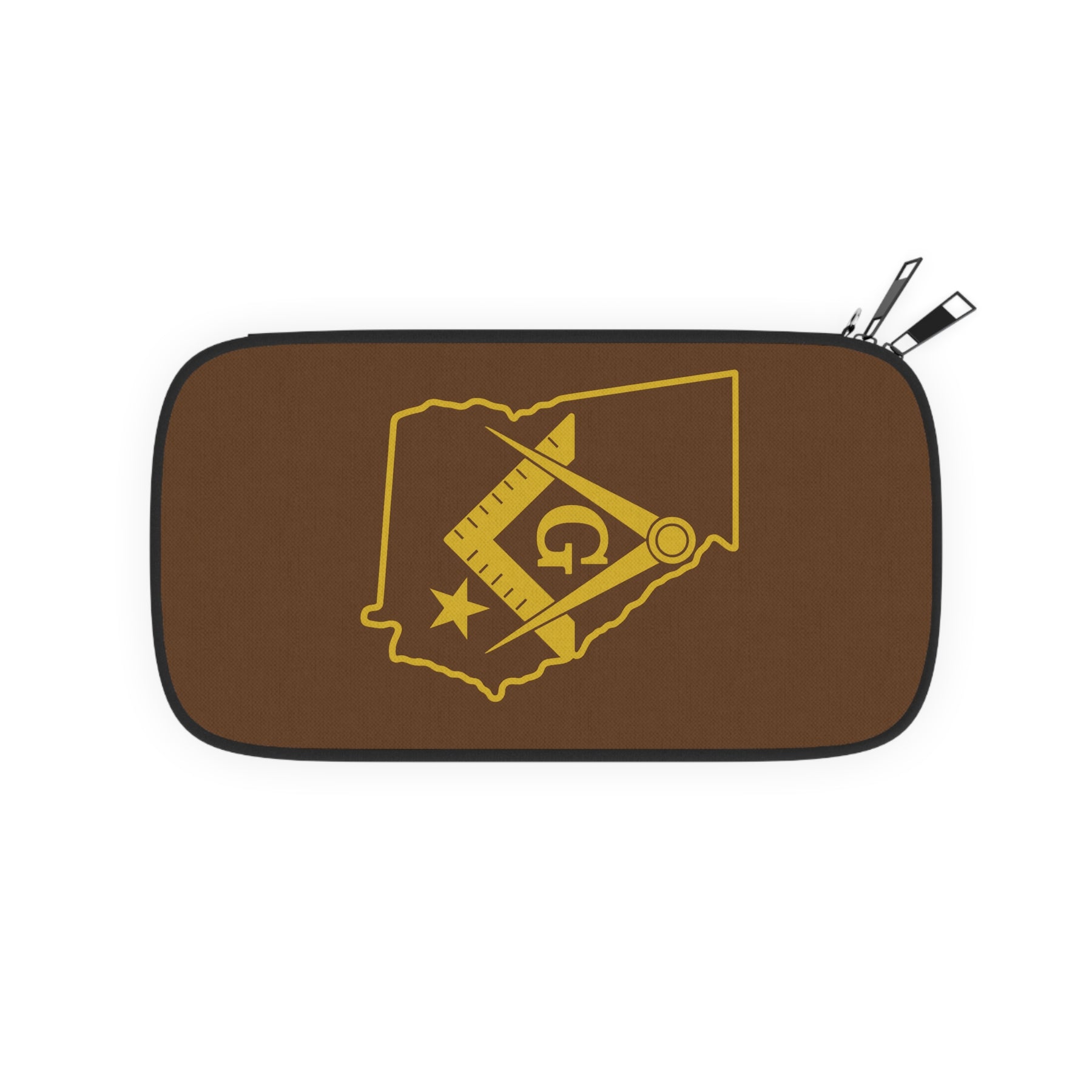 Master Mason Blue Lodge Passport Wallet - Georgia Mason With Shoulder & Wrist Strap - Bricks Masons