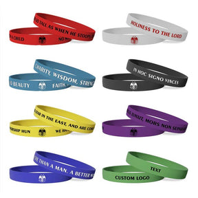 32nd Degree Scottish Rite Bracelet - Wings Down Various Silicone Colors