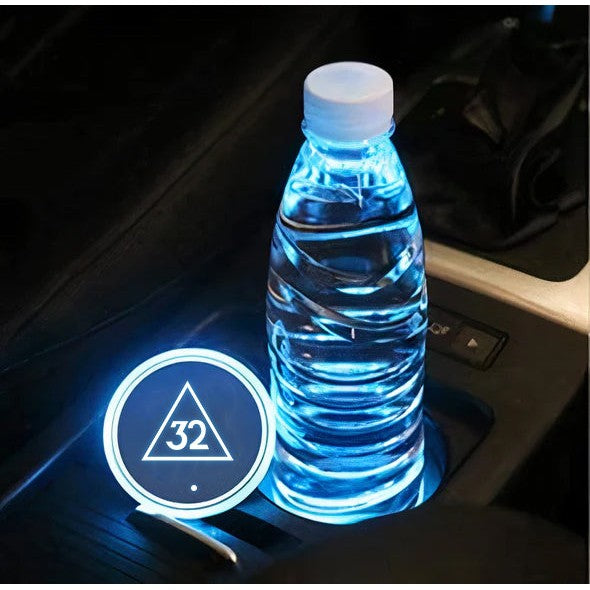32nd Degree Scottish Rite Cup Holder - Various LED Colors