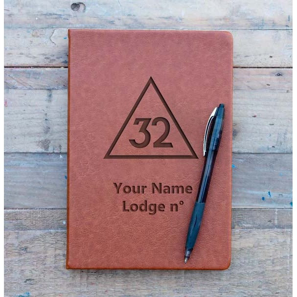 32nd Degree Scottish Rite Journal - Brown Faux Leather
