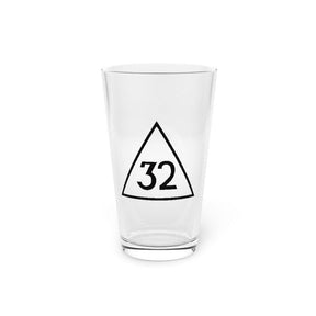 32nd Degree Scottish Rite Pint Glass - 16oz - Bricks Masons