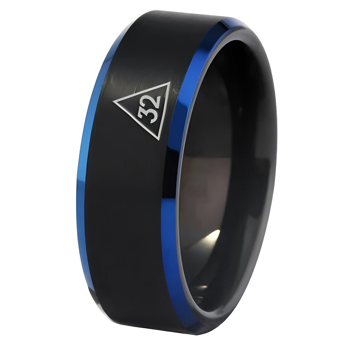 32nd Degree Scottish Rite Ring - Black Stone Color
