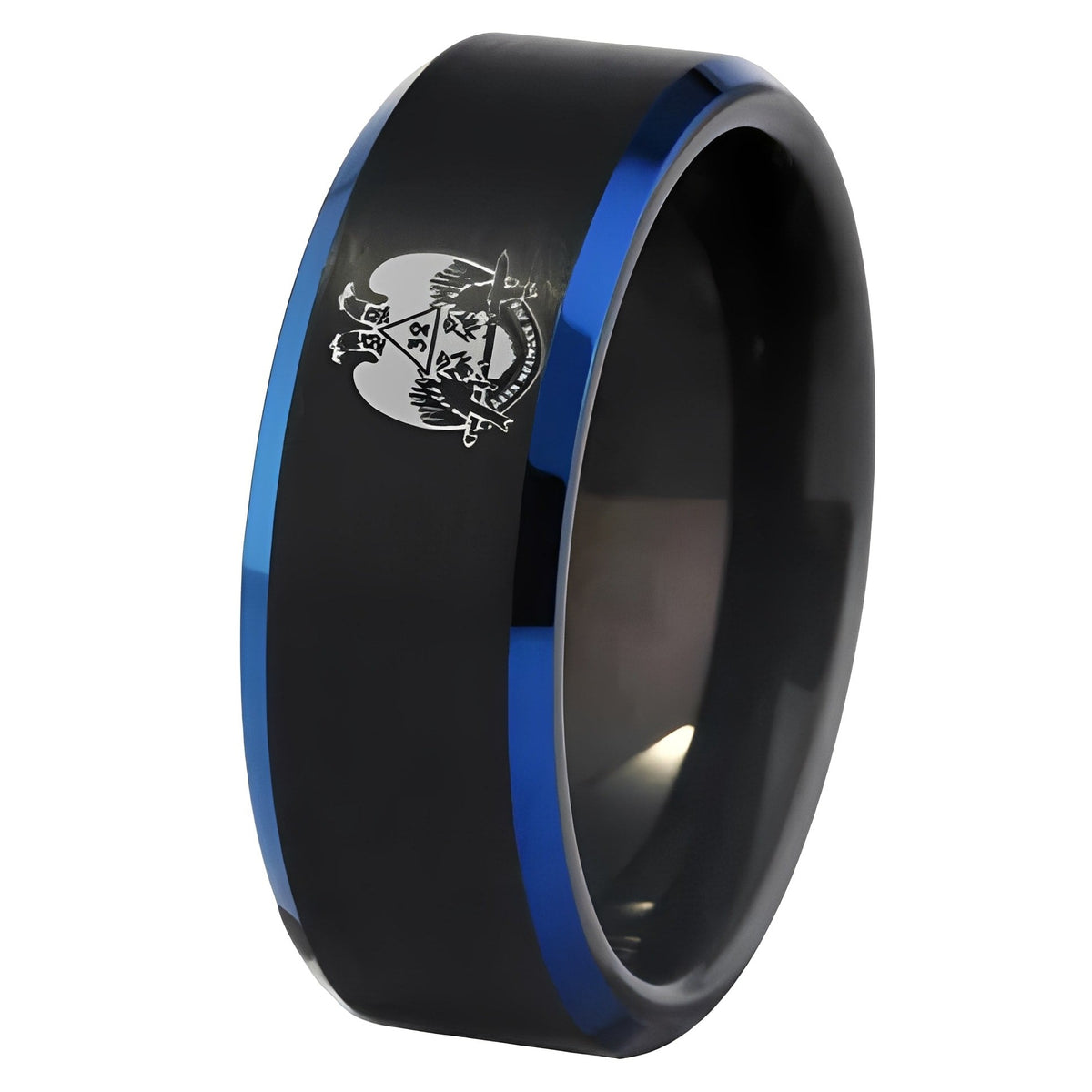 Anillo del 32.º Grado del Rito Escocés - Alas hacia Abajo, Piedra Negra