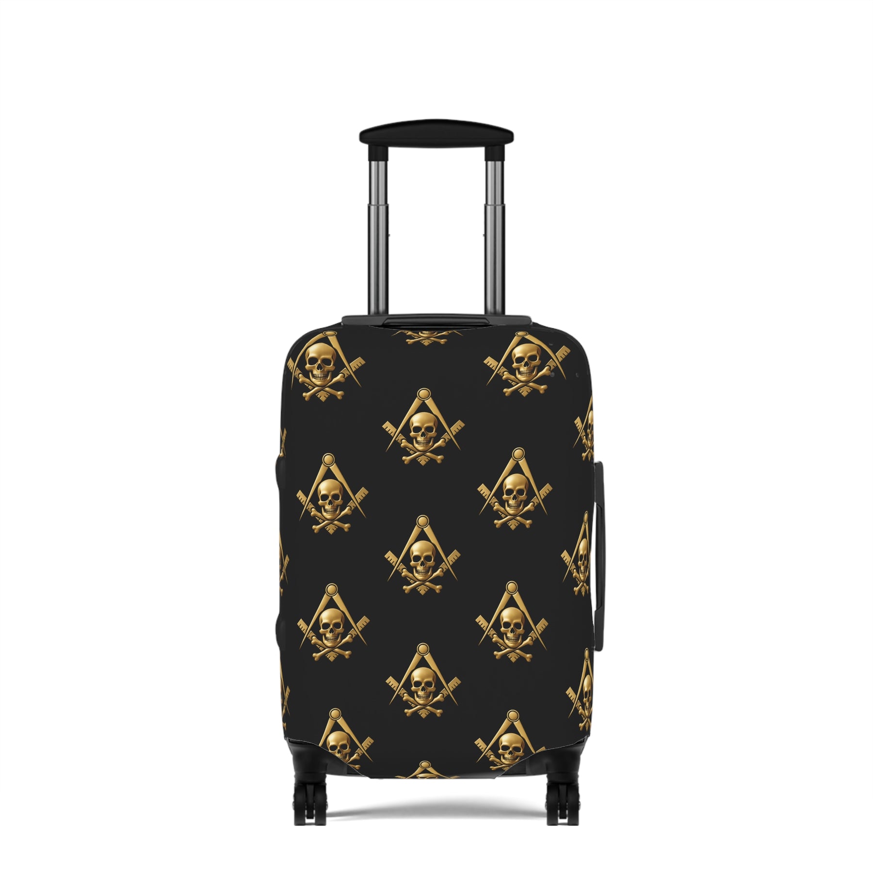 Widows Sons Luggage Cover - Square & Compass with Skull & Bones Emblem Print