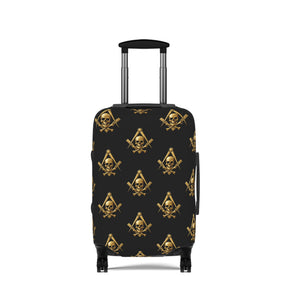 Widows Sons Luggage Cover - Square & Compass with Skull & Bones Emblem Print