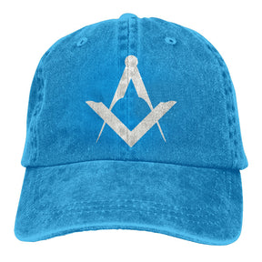 Master Mason Blue Lodge Baseball Cap - Various Colors - Bricks Masons