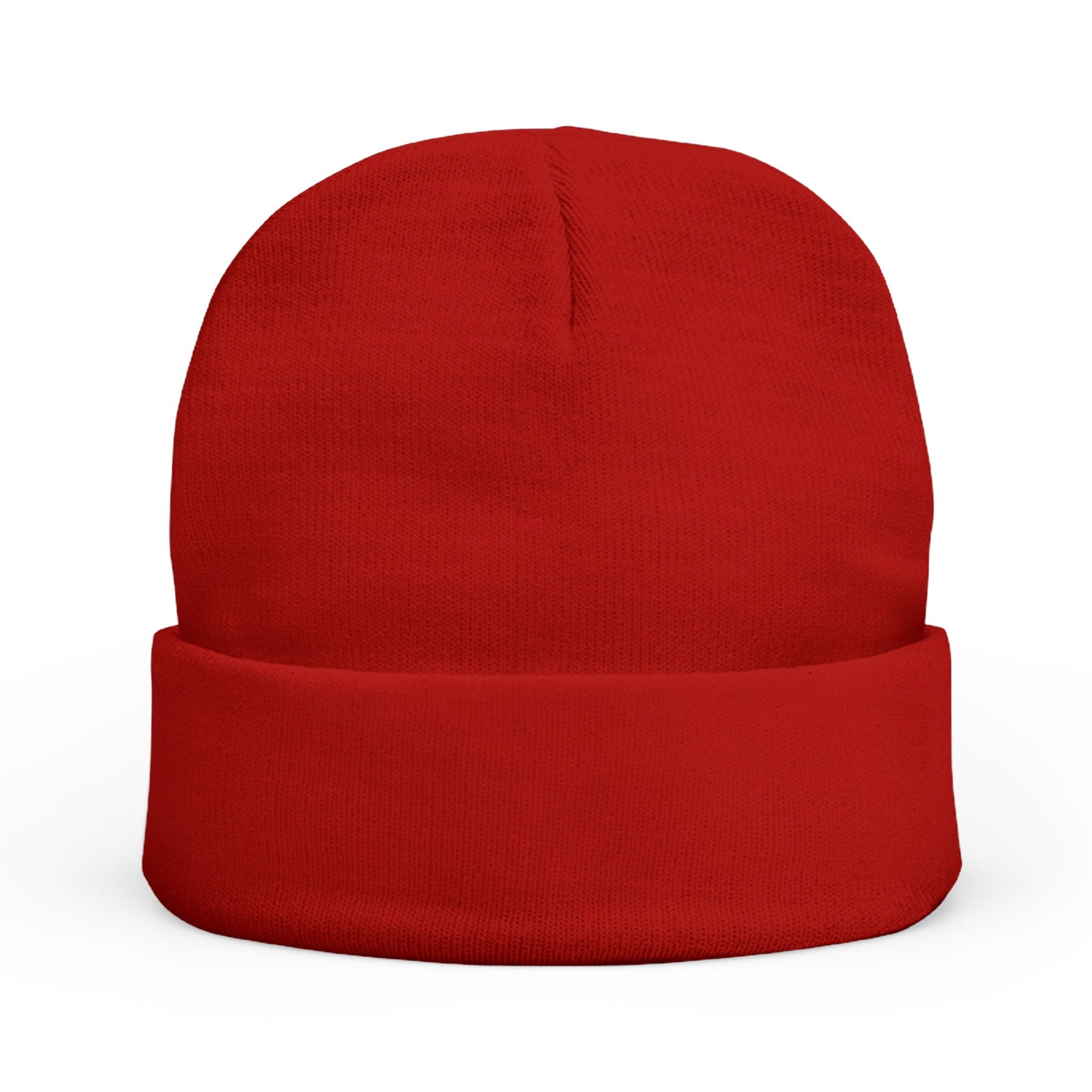 Red Cross of Babylone Beanie - Knit Embroidery Emblem - Bricks Masons