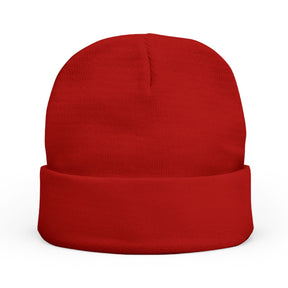 Red Cross of Babylone Beanie - Knit Embroidery Emblem - Bricks Masons