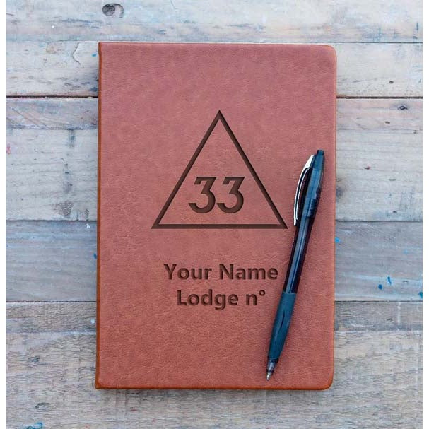 33rd Degree Scottish Rite Journal - Brown Faux Leather
