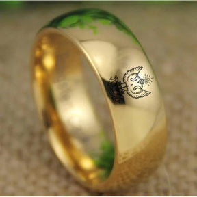 33rd Degree Scottish Rite Ring - Wings Up Gold Color