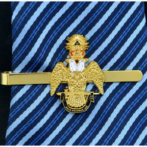 33rd Degree Scottish Rite Tie Bar - Wings Down