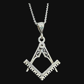 Masonic Entered Apprentice Degree Pendant in 925 Silver 2.5 cm 4.5 gr Art 34 - Bricks Masons