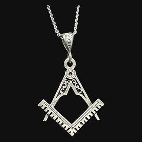 Masonic Entered Apprentice Degree Pendant in 925 Silver 2.5 cm 4.5 gr Art 34 - Bricks Masons