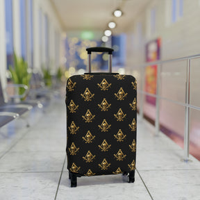 Widows Sons Luggage Cover - Square & Compass with Skull & Bones Emblem Print