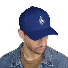 Master Mason Blue Lodge Canada Jurisdiction Baseball Cap - Embroidered Closed-Back Cap - Bricks Masons