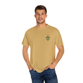Allied Masonic Degrees T-Shirt - Cotton Garment-Dyed Tee Various Colors - Bricks Masons