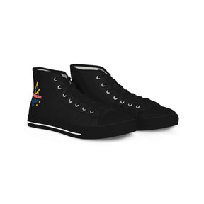 National Sojourners Sneaker - High Top Black & White - Bricks Masons