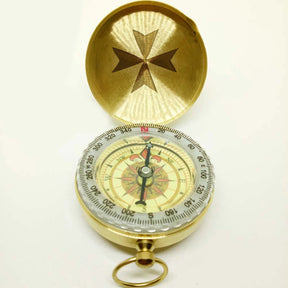 The Order Of Saint Lazarus Navigational Compass - Gold Plating With Personalization