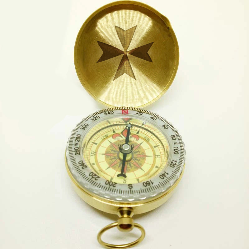 The Order Of Saint Lazarus Navigational Compass - Gold Plating With Personalization
