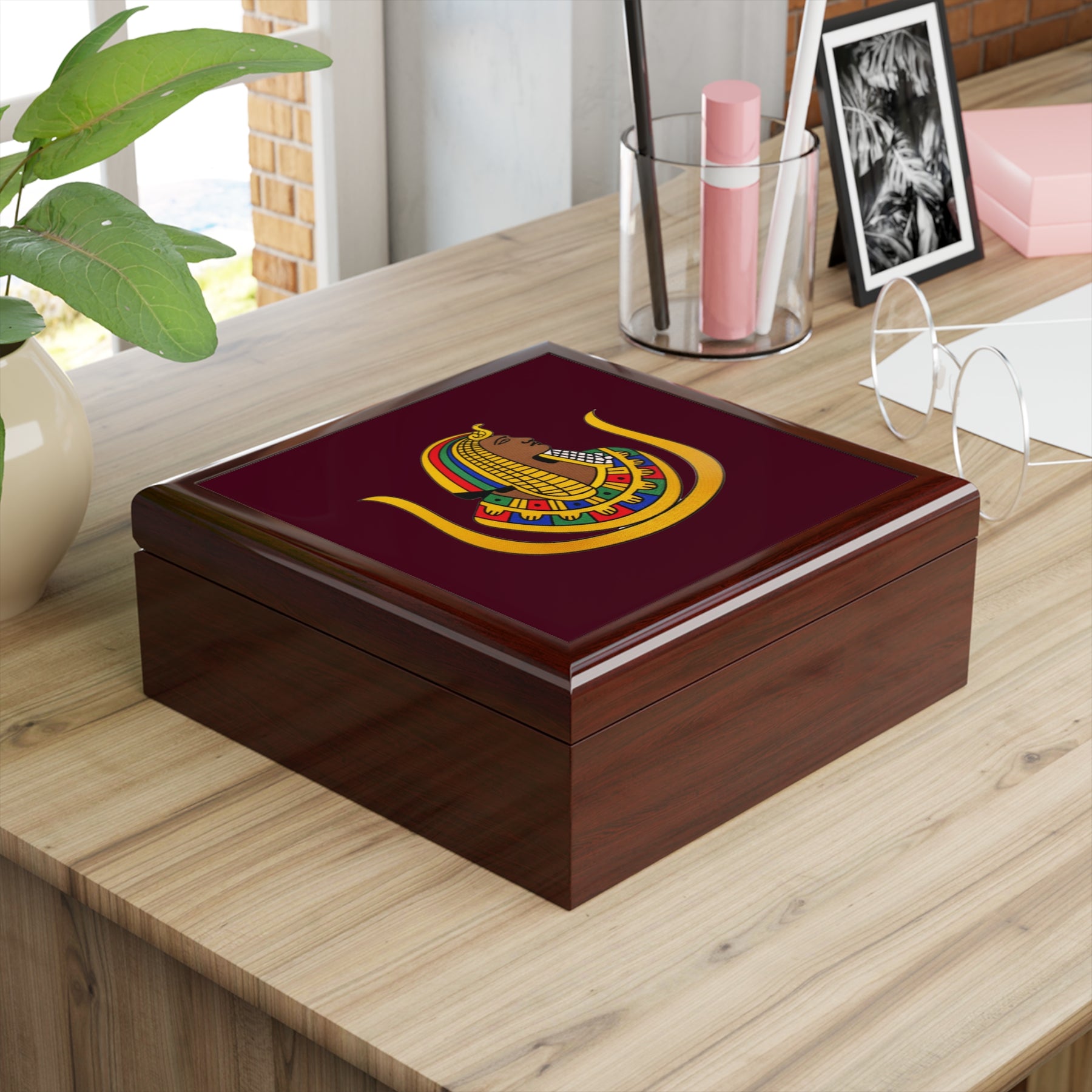 DOI Jewelry Box - Classic Goddess Emblem Design
