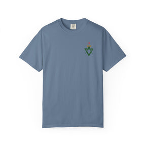 Allied Masonic Degrees T-Shirt - Cotton Garment-Dyed Tee Various Colors - Bricks Masons