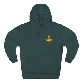 Past Master Blue Lodge Hoodie - Left Chest Embroidery - Bricks Masons