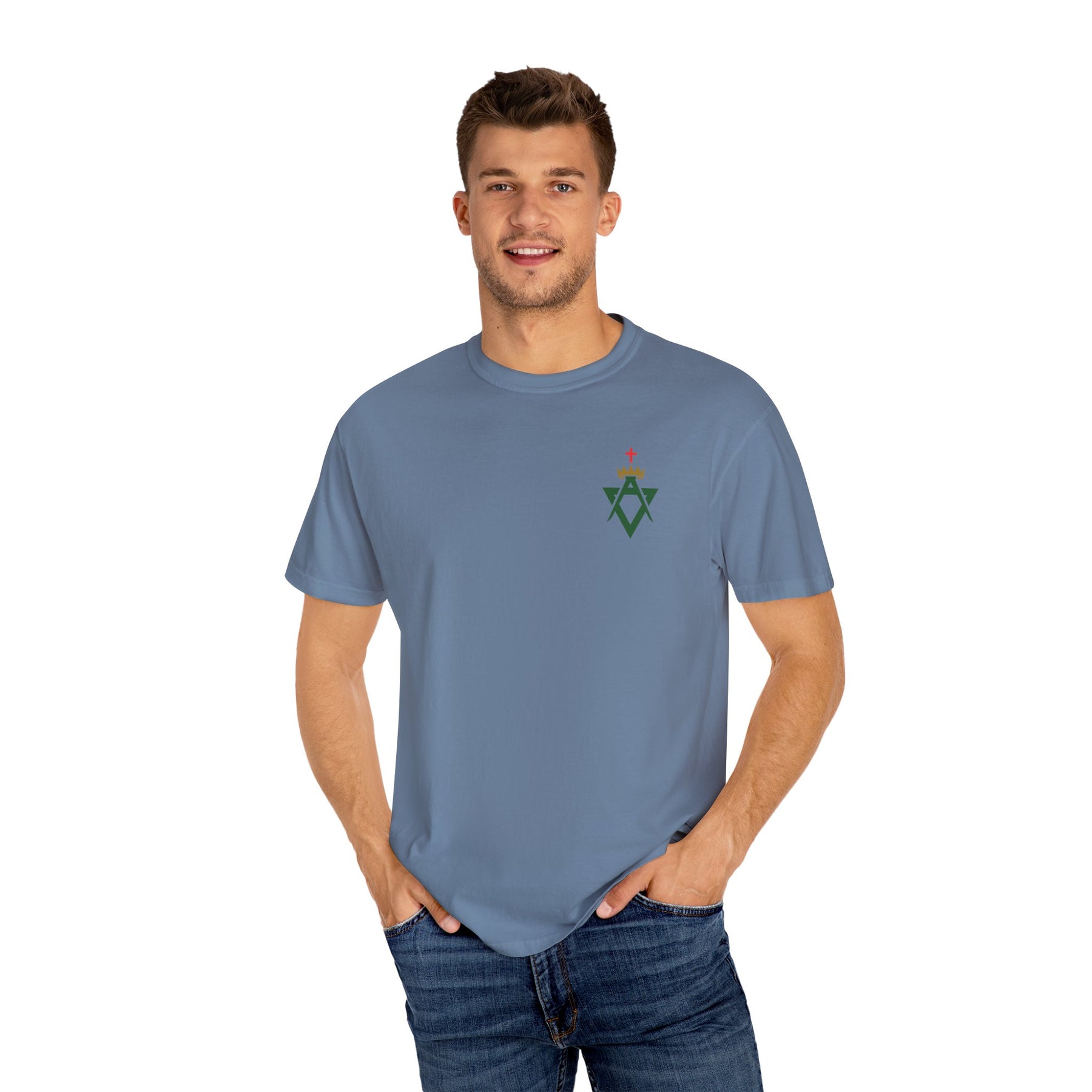 Allied Masonic Degrees T-Shirt - Cotton Garment-Dyed Tee Various Colors - Bricks Masons
