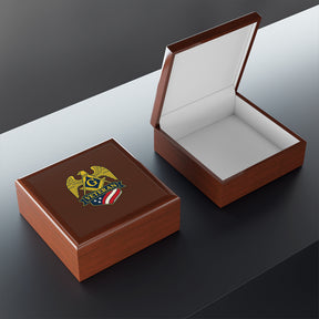 Master Mason Blue Lodge Jewelry Box - Square & Compass G Veteran Mason