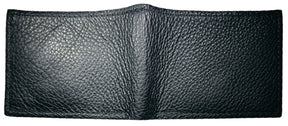 Shriners Wallet - Buffalo Black Leather Bison Bifold