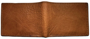 OES Wallet - Handcrafted Brown Buffalo Leather Bison Bifold