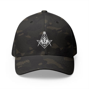 Master Mason Blue Lodge Canada Jurisdiction Baseball Cap - Embroidered Closed-Back Cap - Bricks Masons